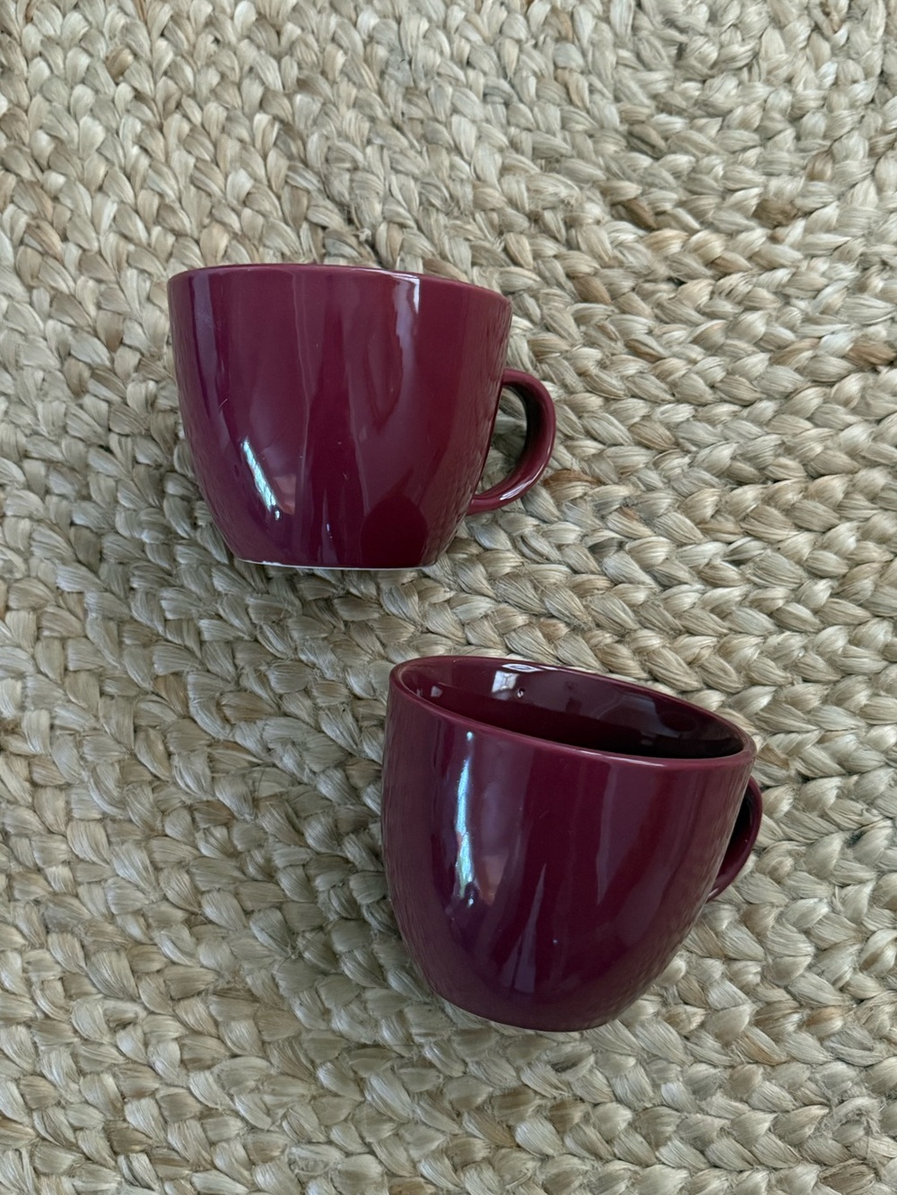 Burgundy Wine Dark Red Coffee Mugs